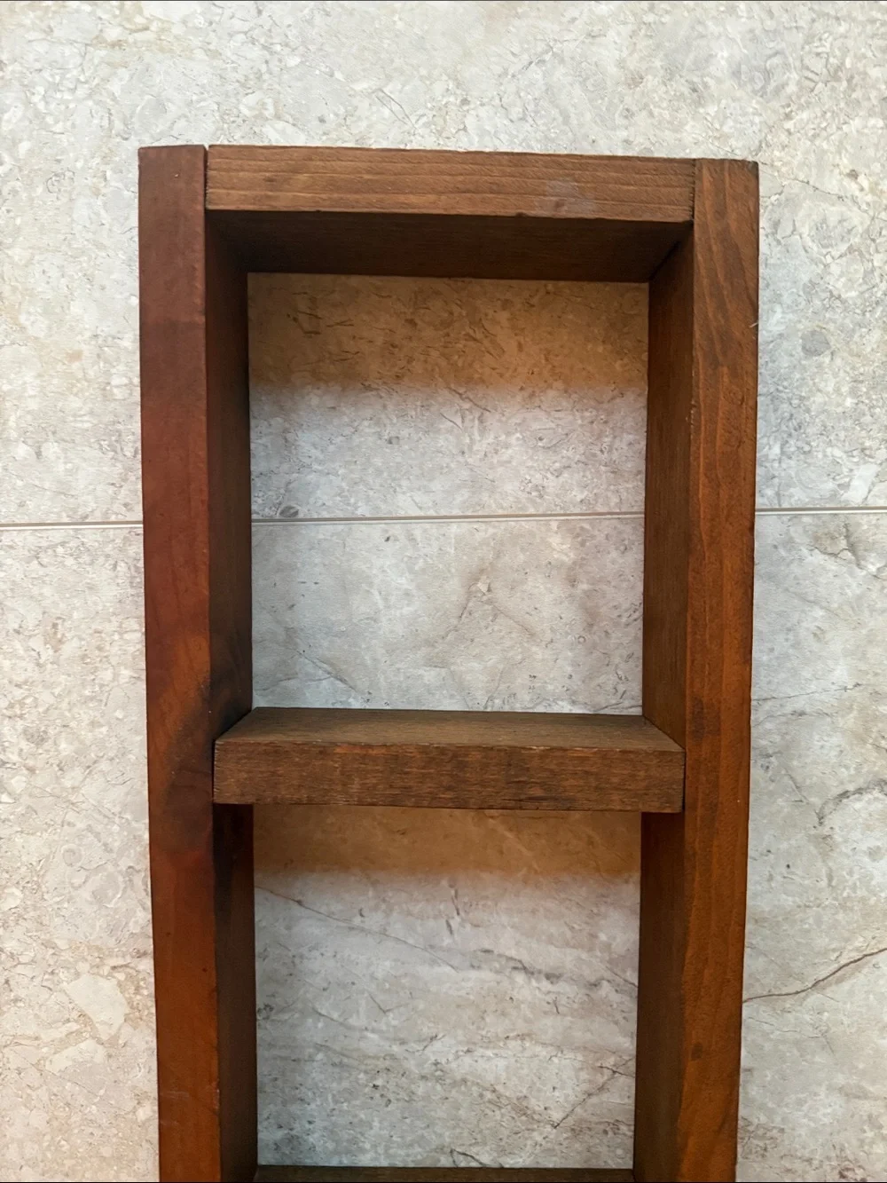 Vintage Solid Wooden Vertical Shelf Heart